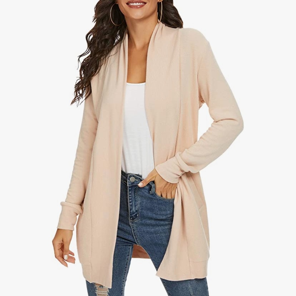 NWT Long Sleeve Open Front Lightweight Cardigan